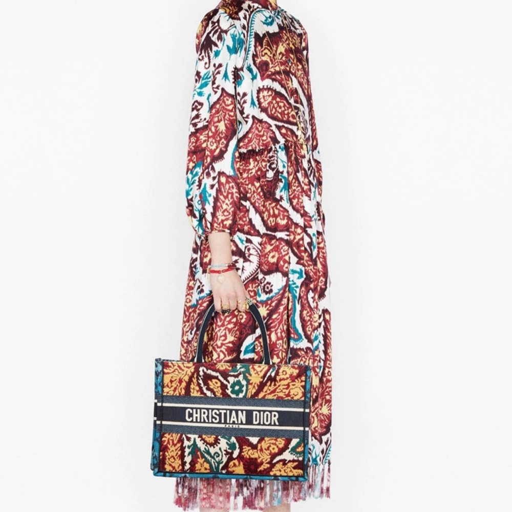 christian DIOR paisley small book tote multicolor - Picture 2 of 8